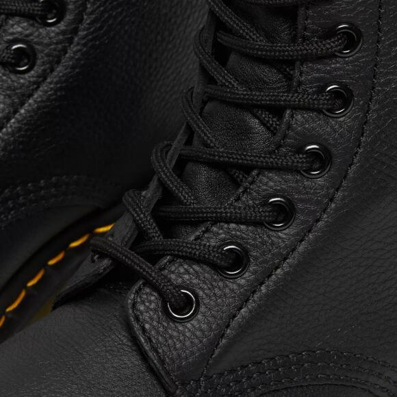 Dr. Martens 1460 Pascal Virginia Leather Combat Boots in Black, Size 8 - Picture 5 of 14